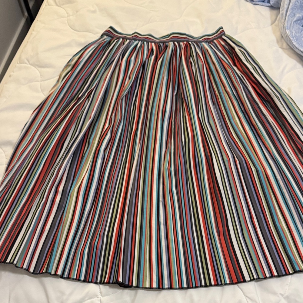 SHEIN Colorful Striped A-Line Skirt